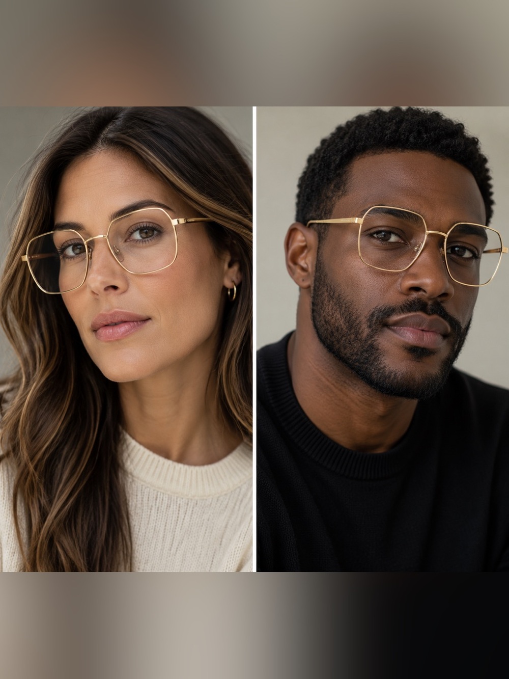 Chloé Gold Square Metal Frame Glasses CHLOÉ CH0214OA